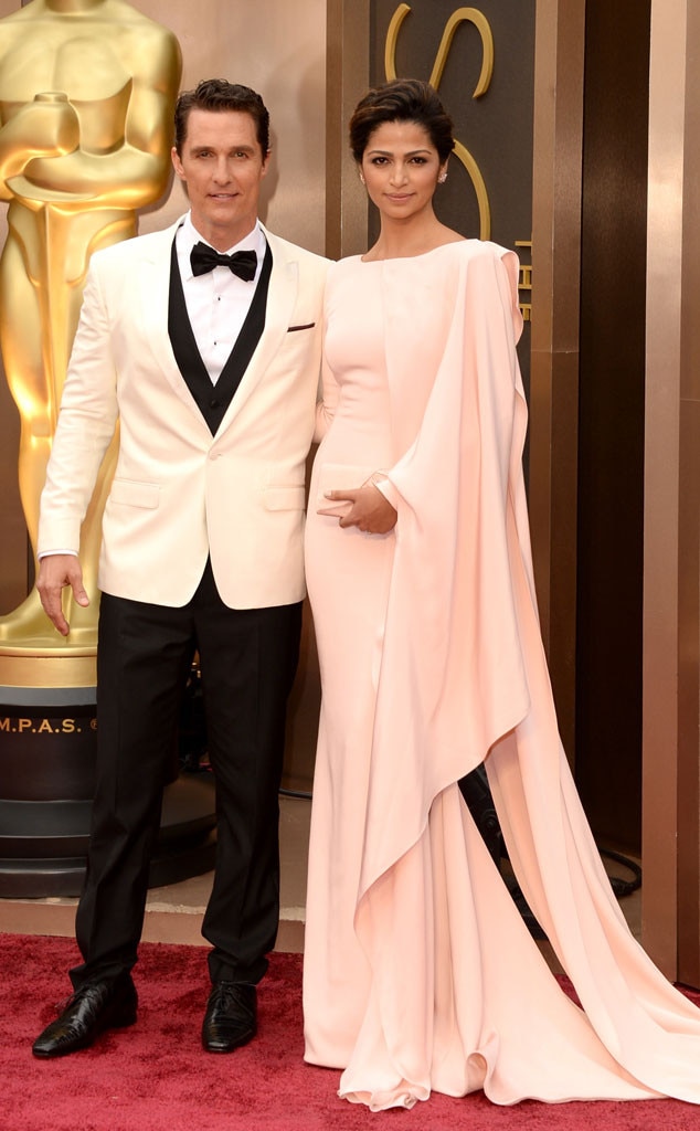 Matthew McConaughey & Camilla Alves from 2014 Oscars Red Carpet