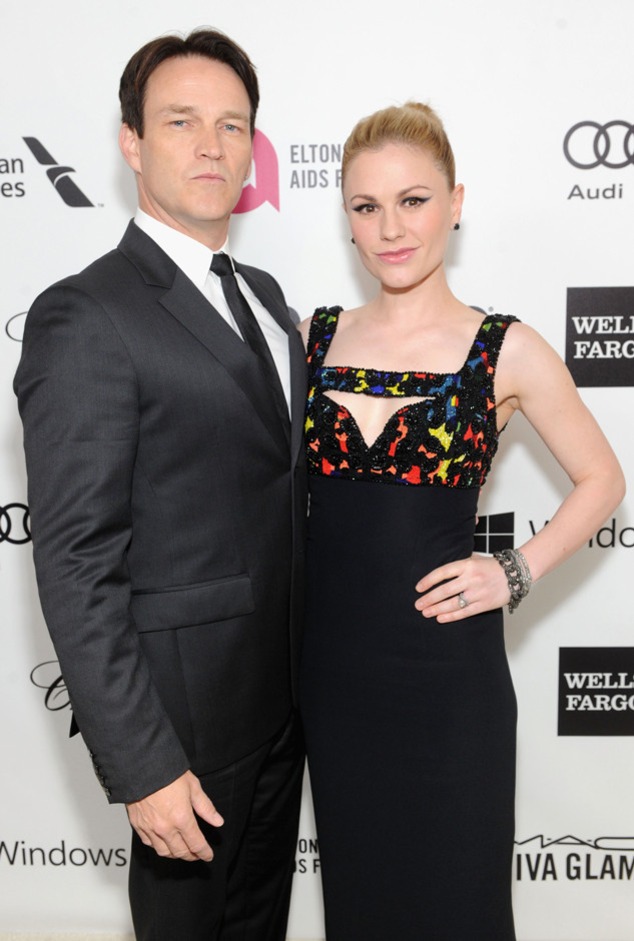Stephen Moyer, Anna Paquin, Oscars 2014, Elton John Party