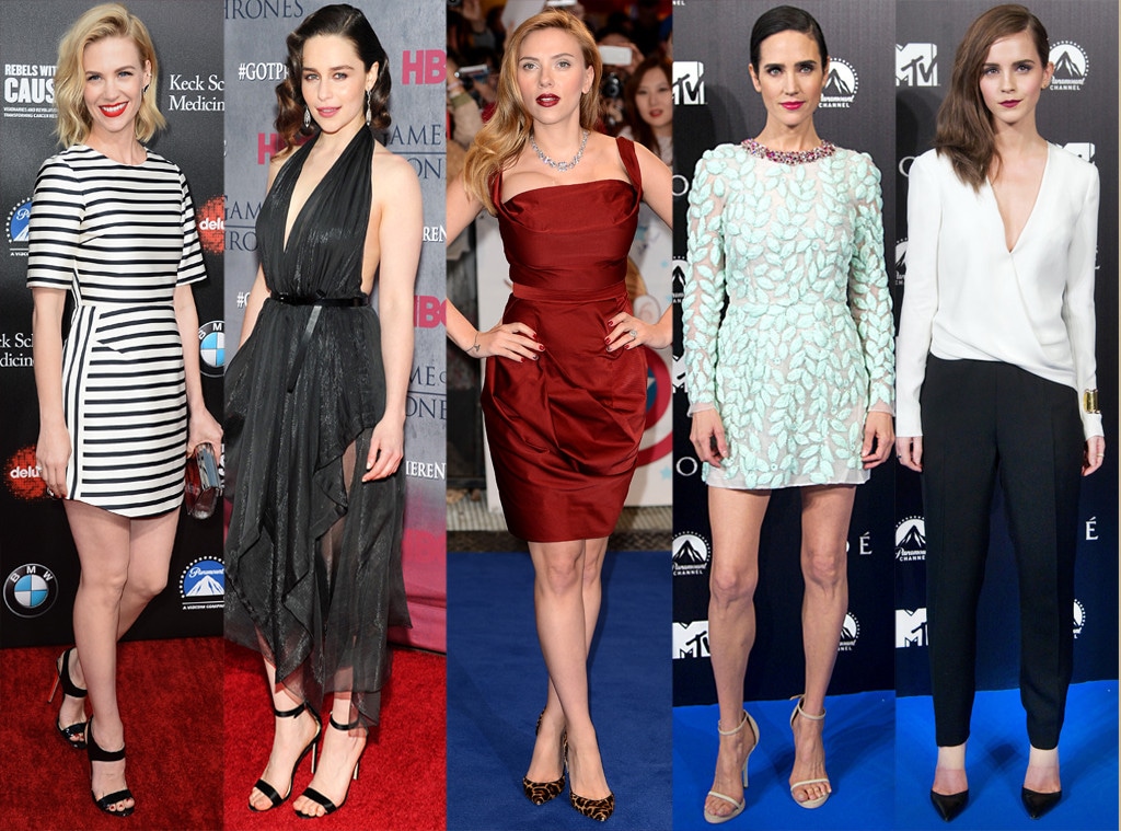 January Jones, Emilia Clarke, Scarlett Johansson, Jennifer Connelly, Emma Watson