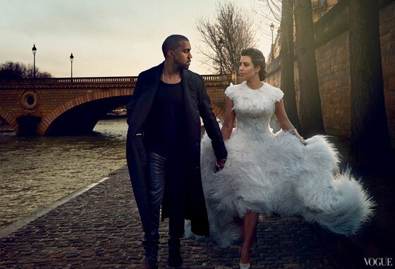 Kim Kardashian, Kanye West, Vogue