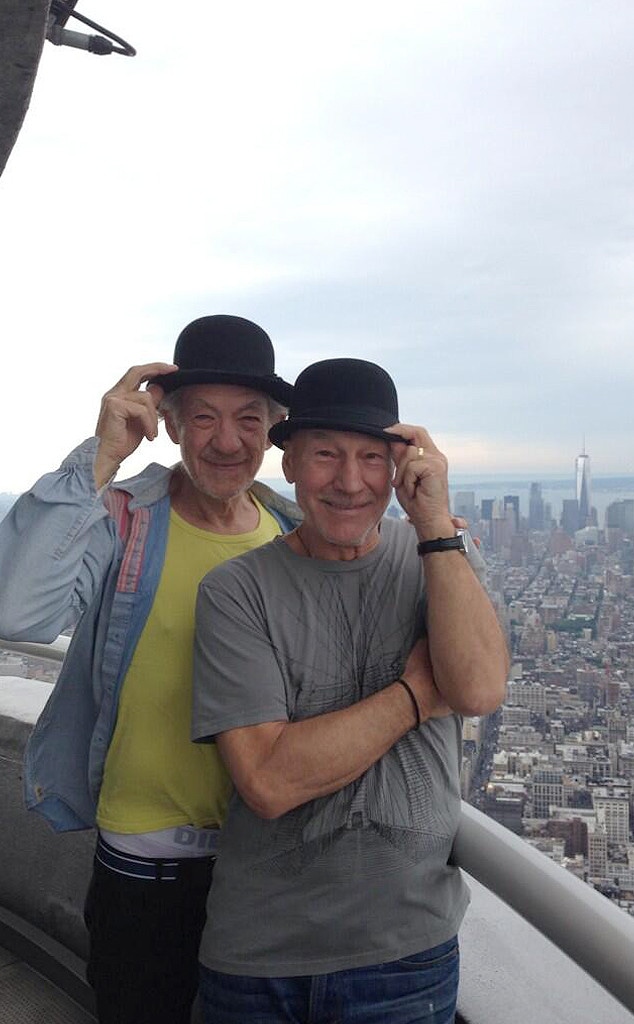 Ian McKellen, Patrick Stewart, Twitter