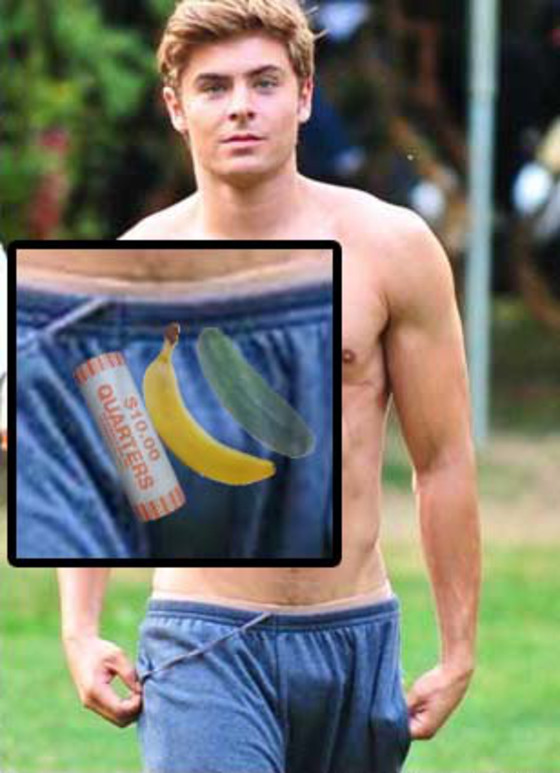 Zac Efron from What's REALLY Inside That Dick Bulge