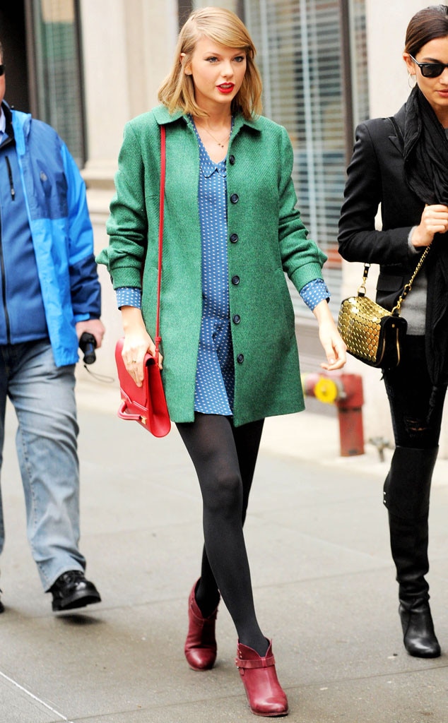 Green Girl from Taylor Swift's Street Style | E! News