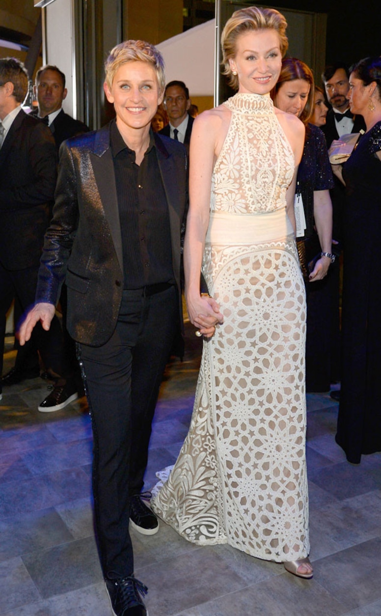 Ellen DeGeneres, Portia de Rossi, Governors Ball, Oscars