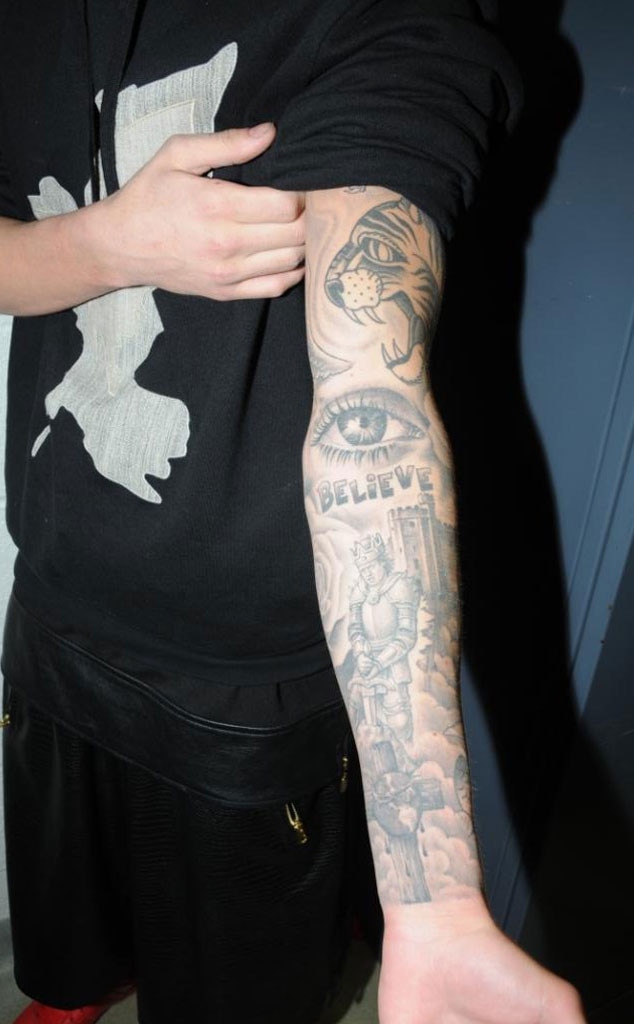 Left Arm Sleeve from Justin Bieber s Many Tattoos E News