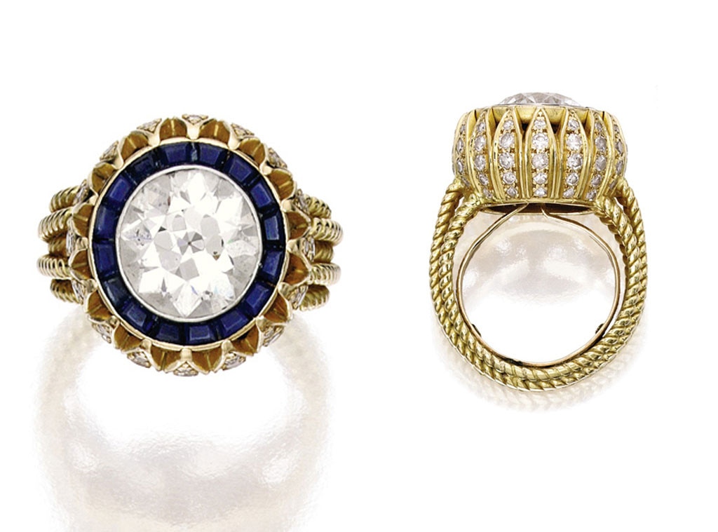 Cartier Love Ring 3 Diamonds 18K White Gold Size 54 US 6.75 - Walmart.com