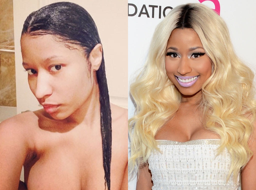 Nicki Minaj From Stars Without Makeup E News