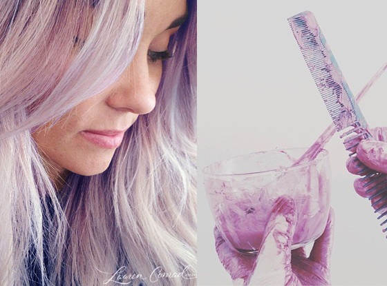 Lauren Conrad Dyes Hair Lavender For April Fool S Day E News Canada