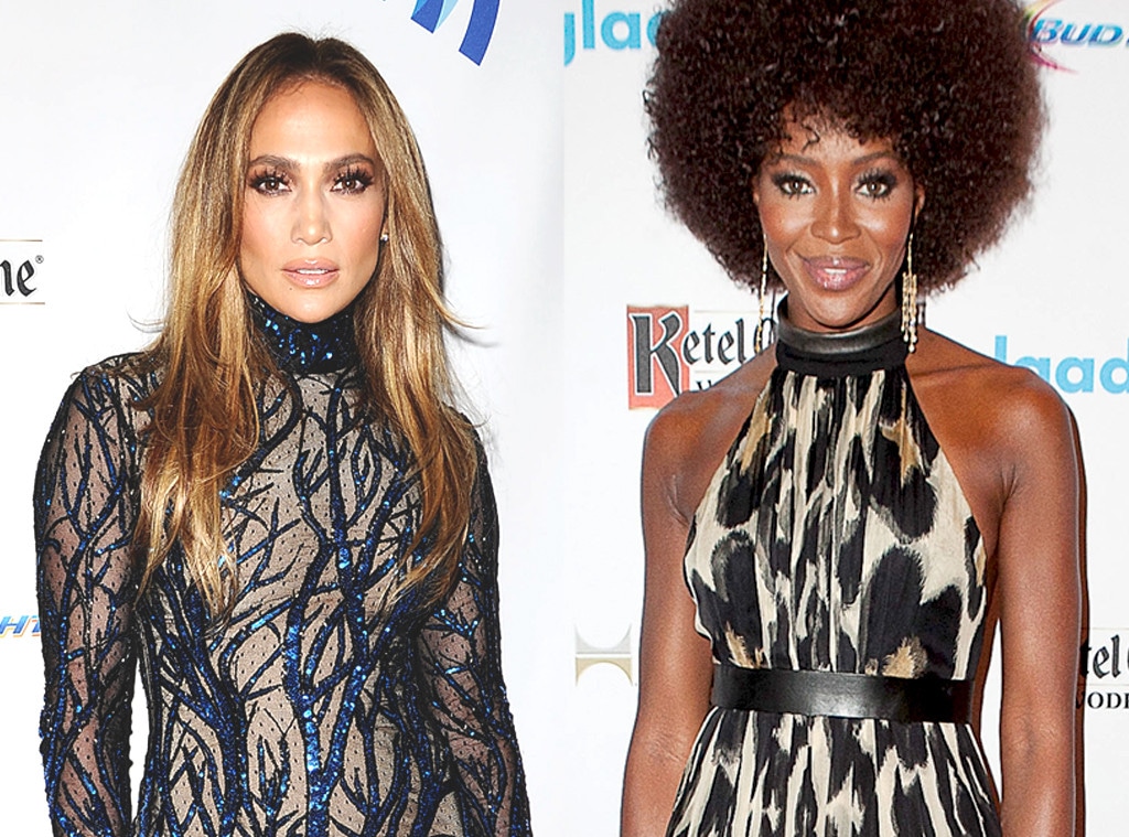 Jennifer Lopez, Naomi Campbell