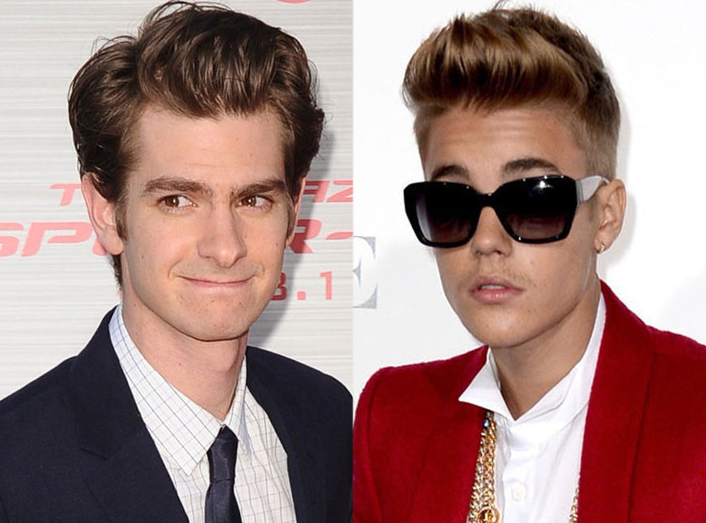 Andrew Garfield, Justin Bieber