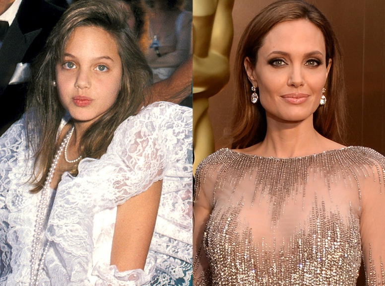 Angelina Jolie, Then and Now