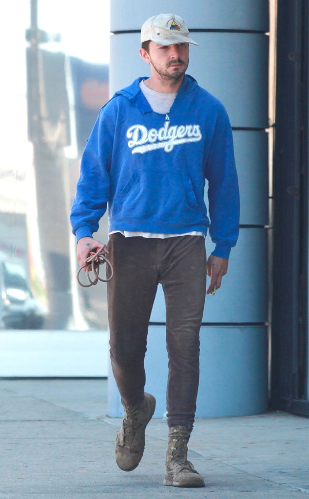 Out and About from Shia LaBeouf Really Needs a New Pair of Pants | E! News
