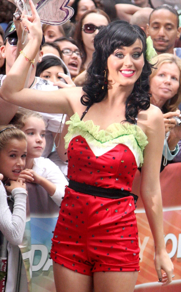 Strawberry Short Dress from Katy Perry Loves Food-Themed Outfits | E! News