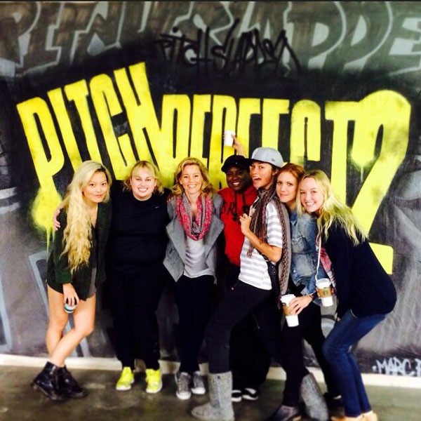 Rebel Wilson, Pitch Perfect 2 Rehearsal, Twit Pic