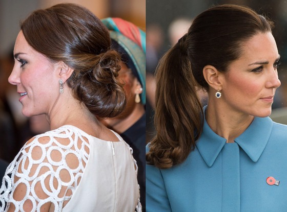 Kate Middleton Wears Her Hair In An Updo Twice In 19 Day Tour E