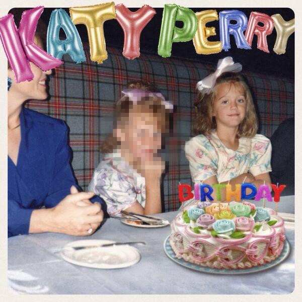 Katy Perry, Birthday, TBT, Twit Pic