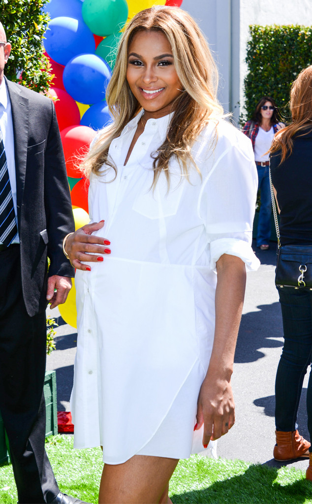 Pregnant Ciara channels Rihanna's sexy maternity style with bump