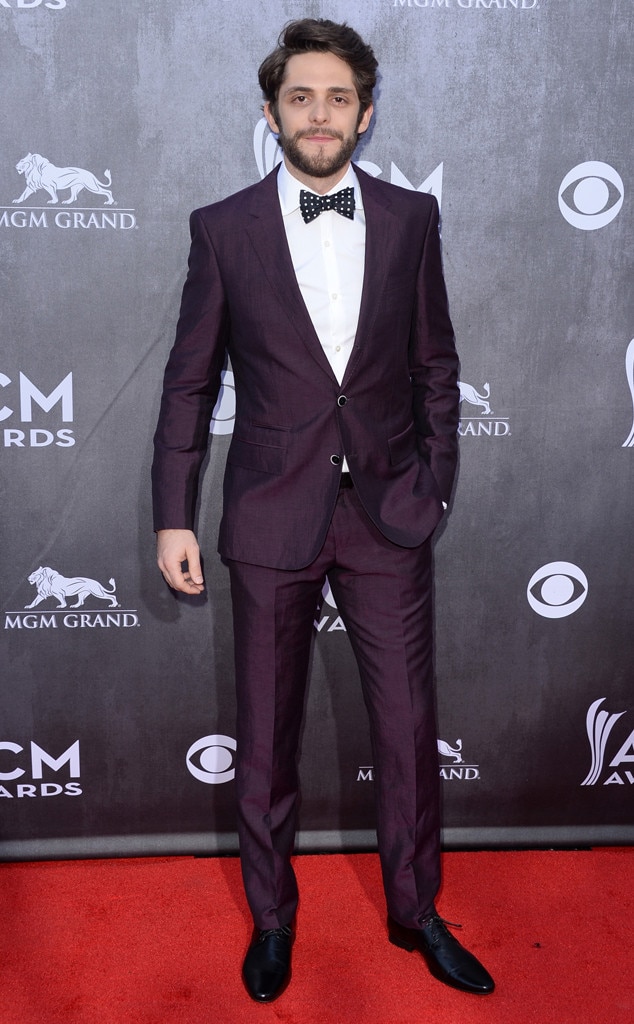 Thomas Rhett from 2014 ACM Awards Red Carpet Arrivals E! News