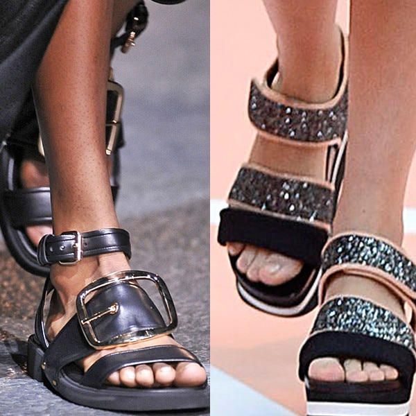 Ugly sandals online zara