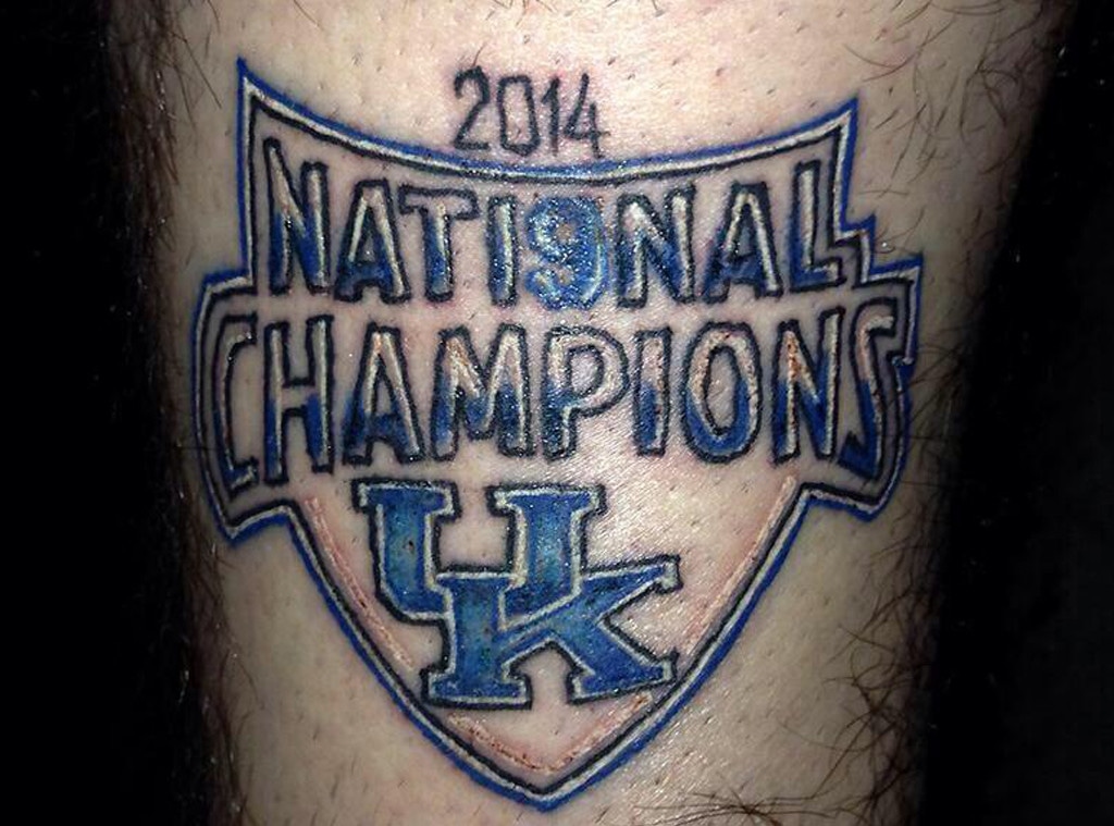 University of Kentucky Championship tattoo, NCAA