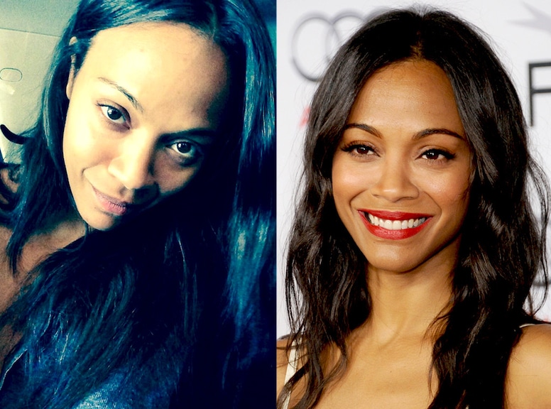 Zoe Saldana, No Make-Up