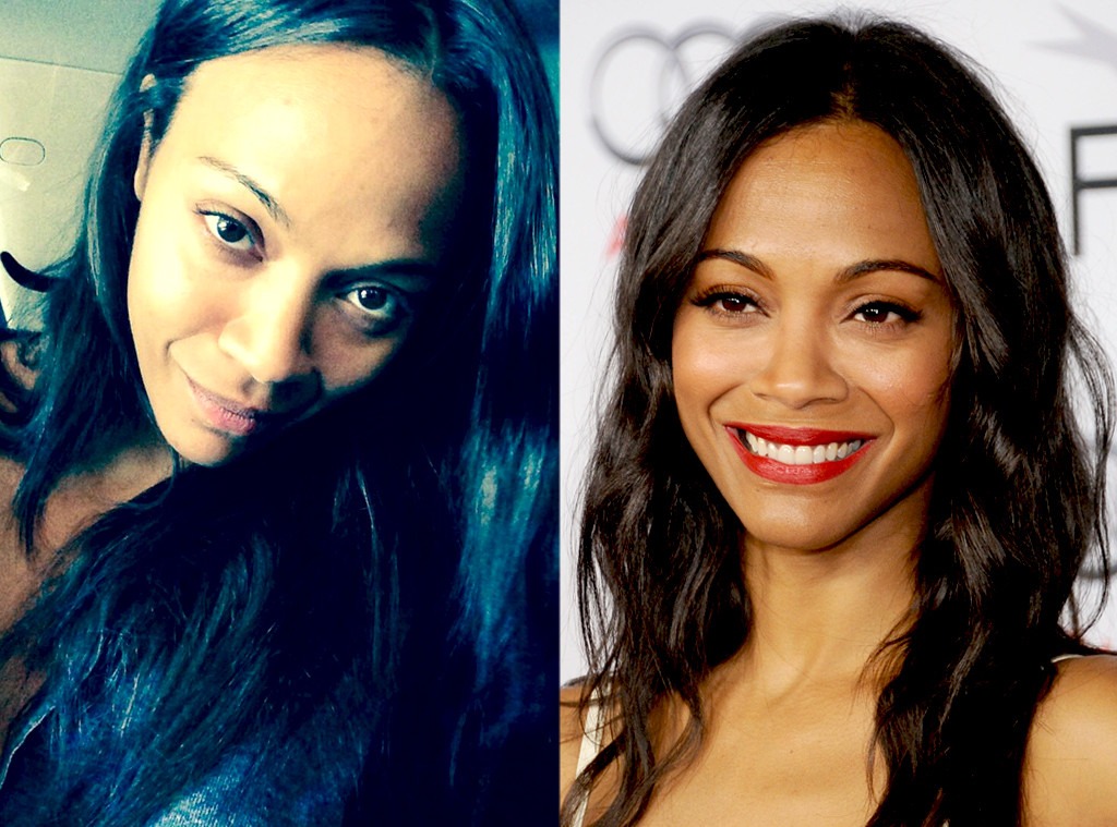 Zoe Saldana From Stars Without Makeup E Online