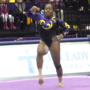 Watch This Lsu Gymnast S Perfect 10 Floor Routine E News