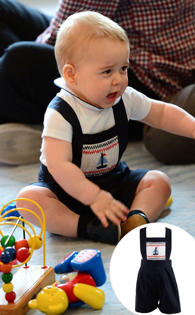 Prince George of Cambridge, Sailboat Smocked Dungarees