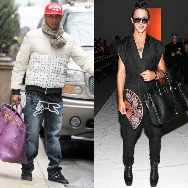 men with man bags