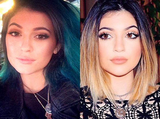 8. Kylie Jenner's blue wig evolution - wide 3