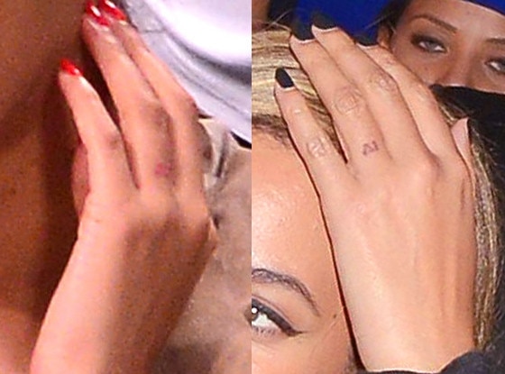 Beyonce Removes Ring Finger Tattoo Erases JayZ Eternal Love PHOTO   Celeb Dirty Laundry