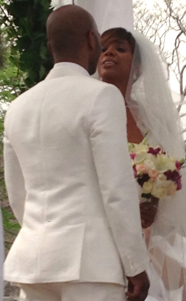 Kelly Rowland, Tim Witherspoon, Wedding