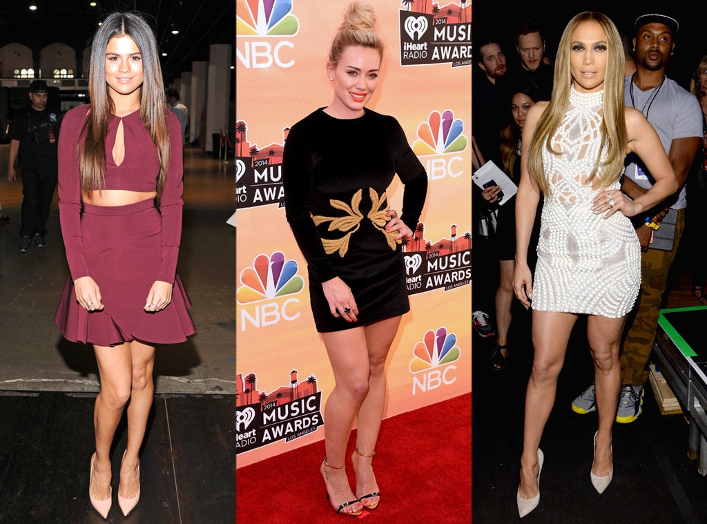 Selena Gomez, Hilary Duff, Jennifer Lopez, Best Dressed, iHeartRadio Music Awards