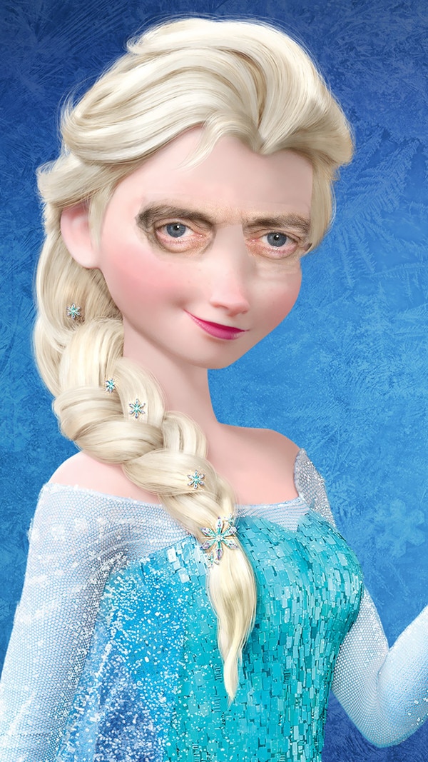 Elsa Buscemi From Disney Princesses With Buscemi Eyes E