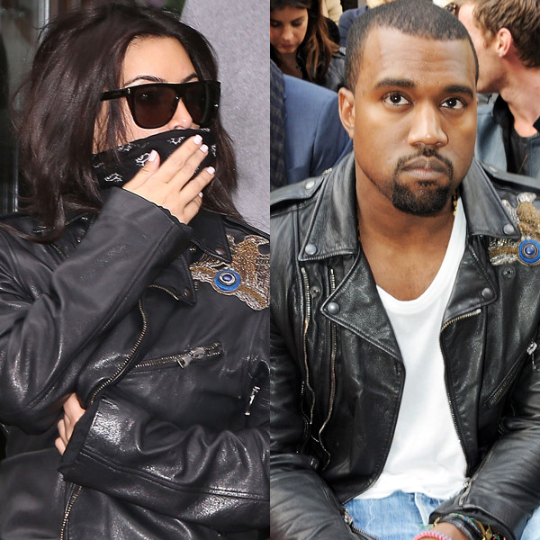 Kim Kardashian Borrows Kayne West's Jacket for Pre-Wedding - E! Online