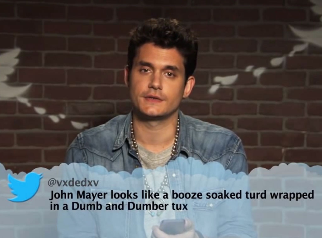 John Mayer From Celebrity Mean Tweets From Jimmy Kimmel Live! | E! News