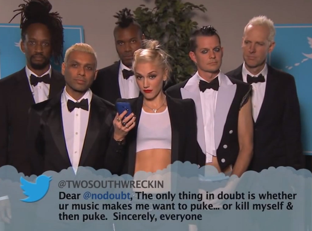 No Doubt From Celebrity Mean Tweets From Jimmy Kimmel Live E News 6741
