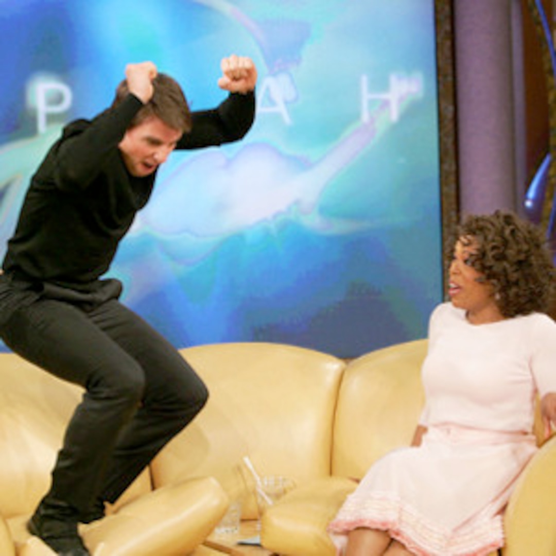 Remember When...Tom Cruise Jumped on Oprah's Couch? - E! Online
