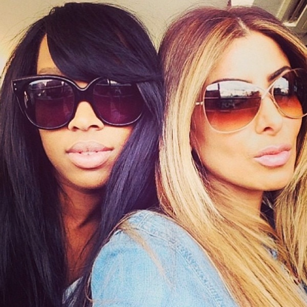 Malika Haqq & Larsa Pippen from Kim & Kanye's Wedding Day: Instagram ...