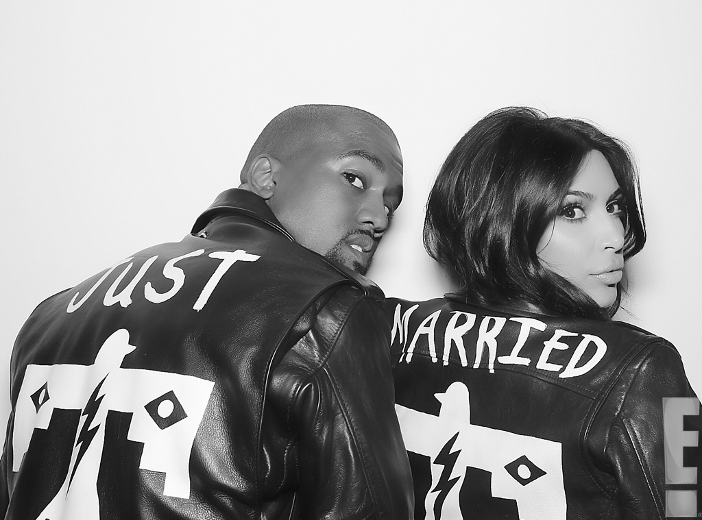 Just Married From Kim Kardashian And Kanye West S Wedding Album E News