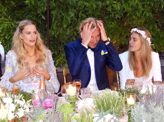 Cara Delevingne Reprises Bridesmaid Role At Poppy S Second Wedding