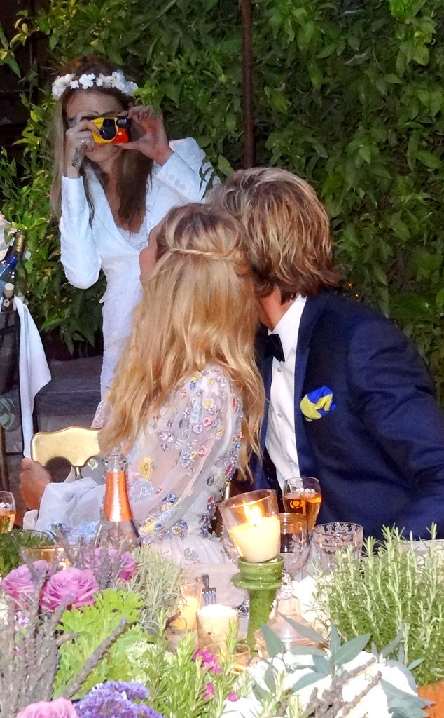 Cara Delevingne Reprises Bridesmaid Role At Poppy S Second Wedding