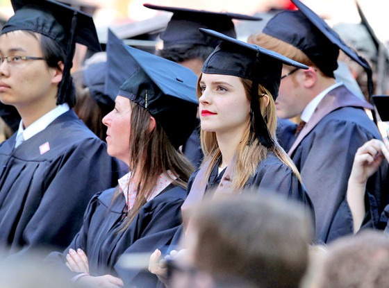 Did Emma Watson Bring Costumed Bodyguard To Graduation See