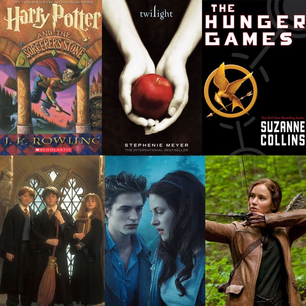 Young Adult Books, Harry Potter, Twilight, Hunger Games
