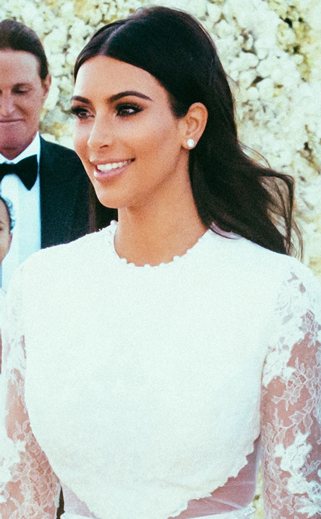 Kim Kardashian wedding day makeup