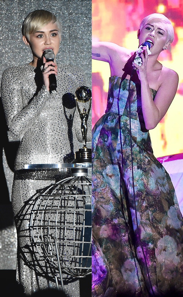 Miley Cyrus Dresses as the New Year's Eve Ball and a Monet Painting ...