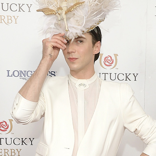 Johnny Weir And His Fabulous Hat Hit The Kentucky Derby E Online   Rs 600x600 140503144749 600.Johnny Weir Jmd 050314 