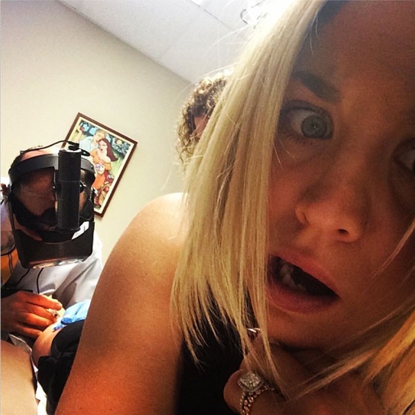 Ouch! Kaley Cuoco Gets Zapped in Latest Instagram Shot - E! pic