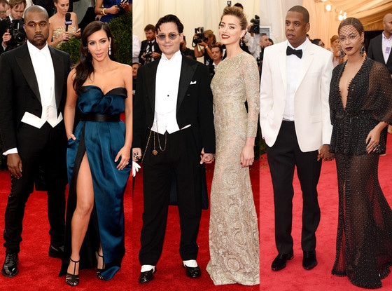 Kimye Johnny Amber Bey Jay Z More 2014 Met Gala Couples