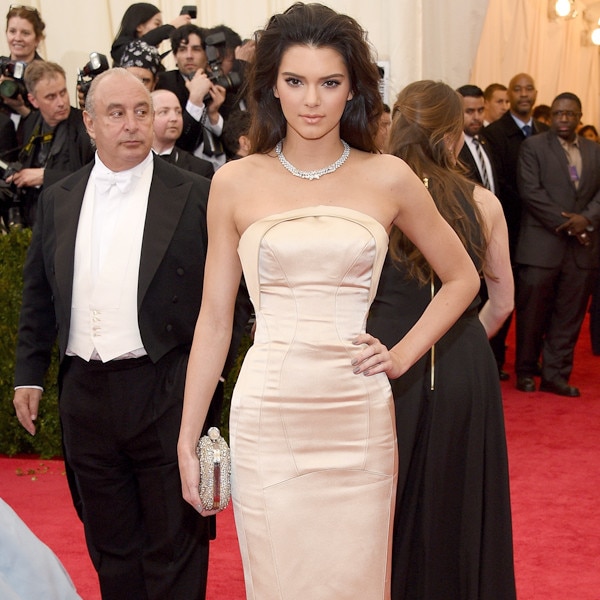 Kendall jenner met hot sale gala topshop dress